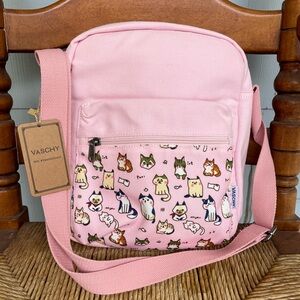 Kawaii Cute Cats Pink Shoulder Bag